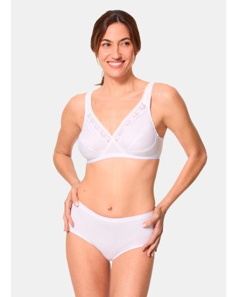 Lot de 2 soutiens-gorge sans armatures Coeur Croisé Coton de Playtex
