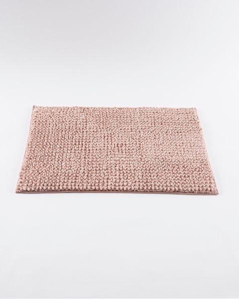 Tapis de bain chenille et effet tufté