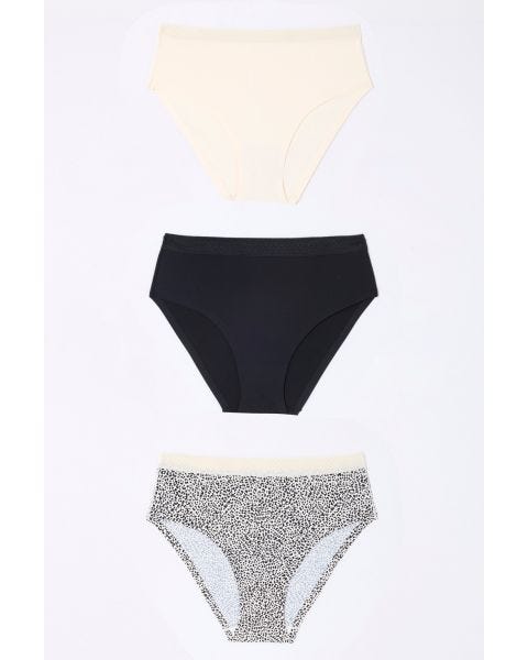 Lot de 3 culottes midi sans coutures