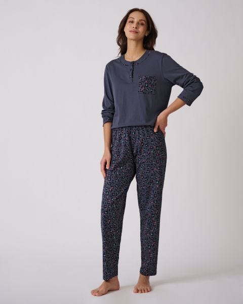 Pyjama maille jersey coton peigné