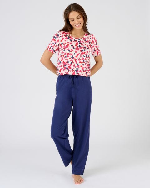 T-shirt de pyjama pur coton peigné