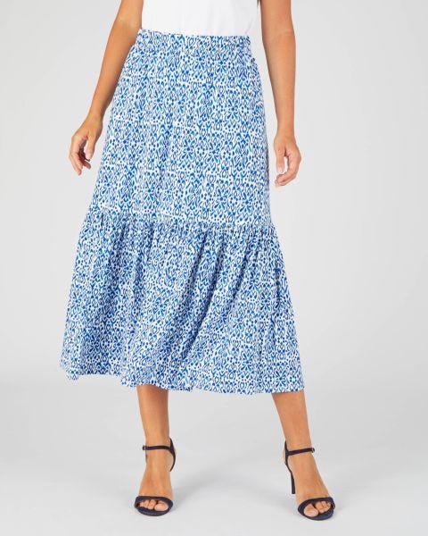 Jupe maille viscose stretch