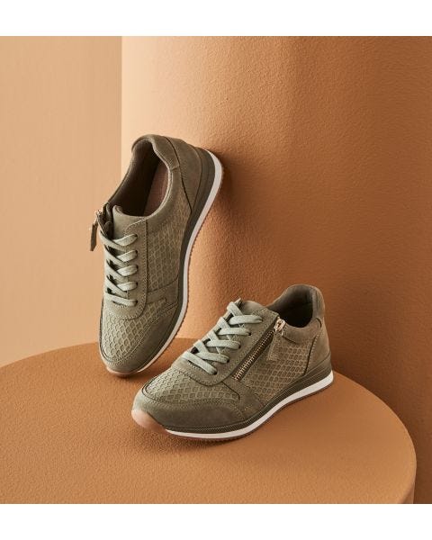 Baskets détail cuir embossé Amortyl