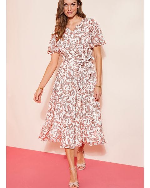 Robe voile brillant