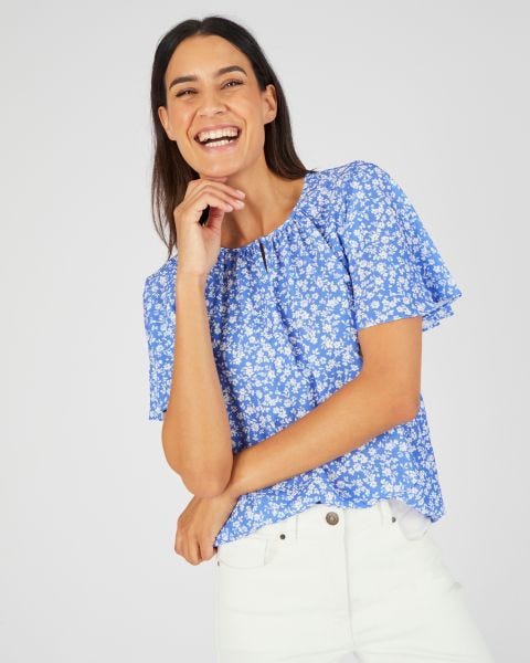 Blouse crêpe reliéfé