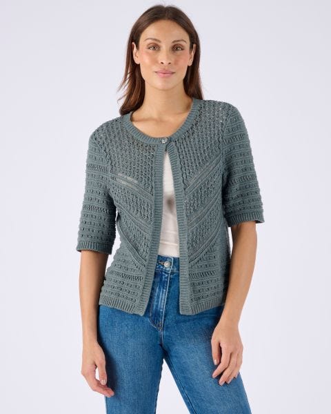 Gilet-boléro jeu de maille