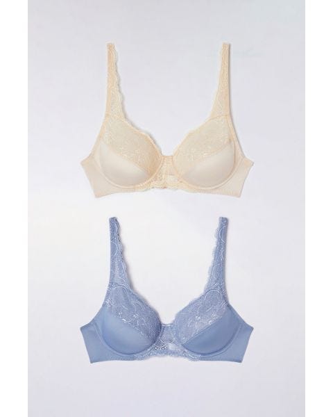Lot de 2 soutiens-gorge dentelle à armatures
