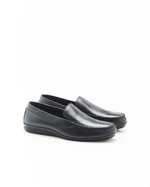 Chaussons en cuir grainé