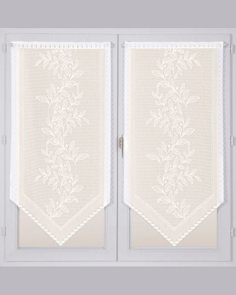 Paire de vitrages Guirlande de feuilles