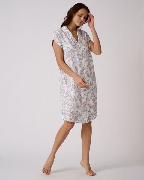 Chemise de nuit en pure viscose