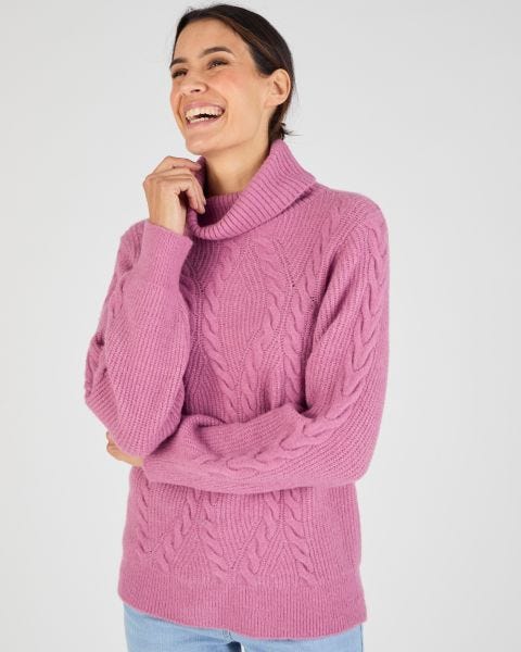 Pull col roulé torsadé Thermolactyl