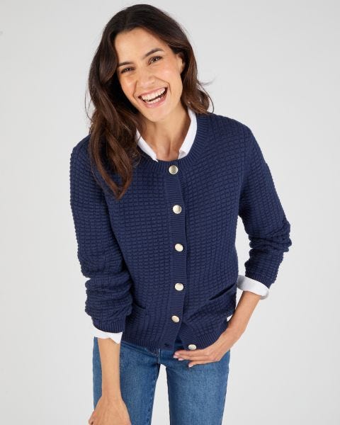 Cardigan uni ou rayé