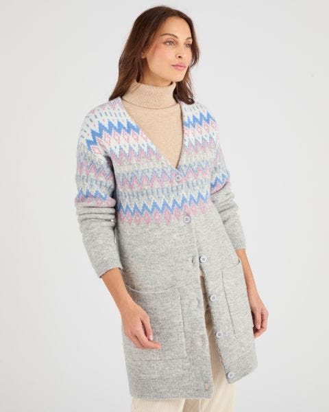 Gilet long jacquard Thermolactyl