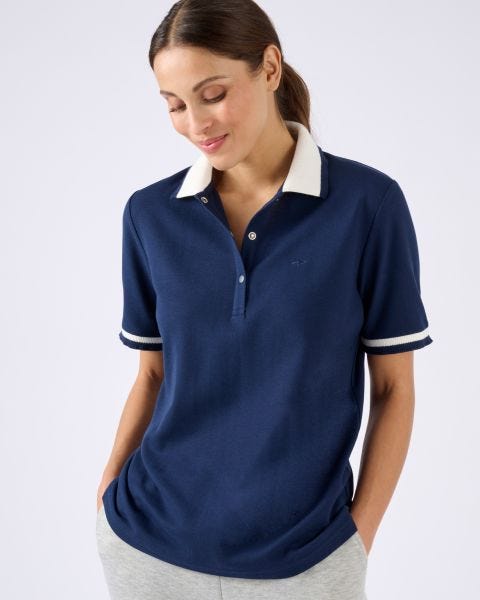Polo maille piquée