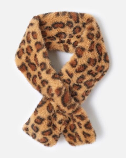 Echarpe fausse fourrure motif animalier