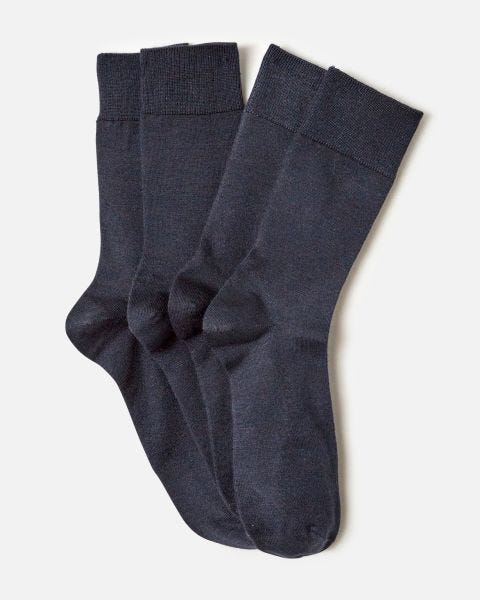 Lot de 2 paires de chaussettes mélange Thermolactyl et soie