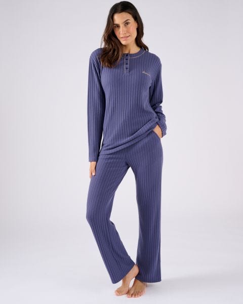 Pyjama Thermolactyl en maille côtelée