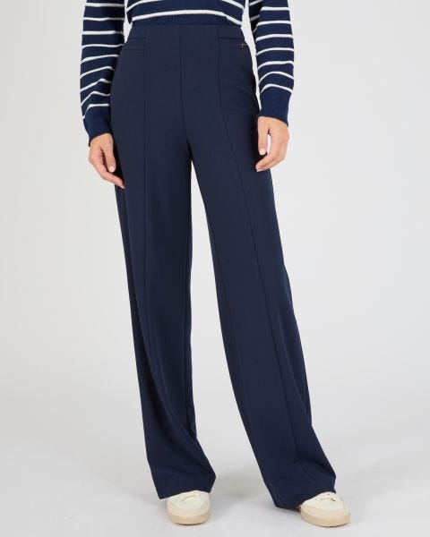 Pantalon large classique en maille