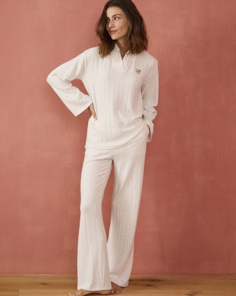 Pyjama Thermolactyl en maille côtelée