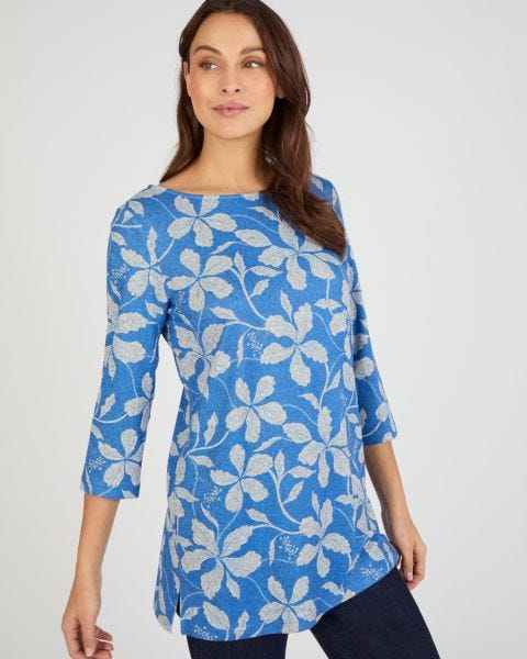 Tunique maille chaude imprimée