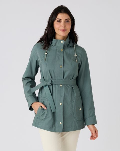 Parka légère tissu texturé satiné