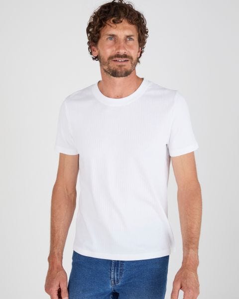 T-shirt Essential en maille côtelée