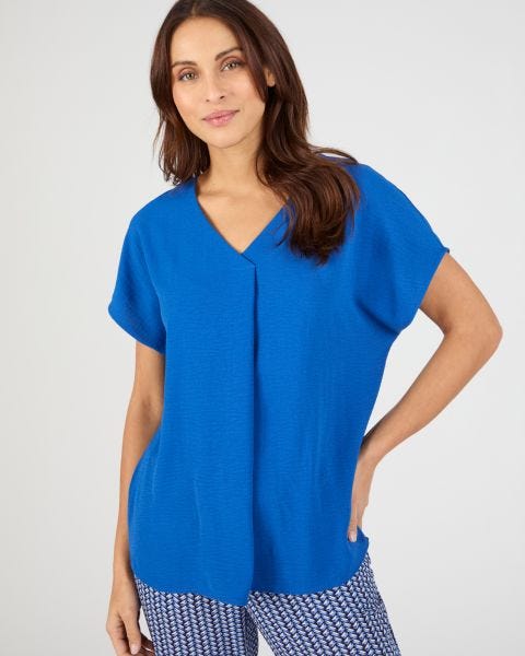 Blouse satinée effet reliefé