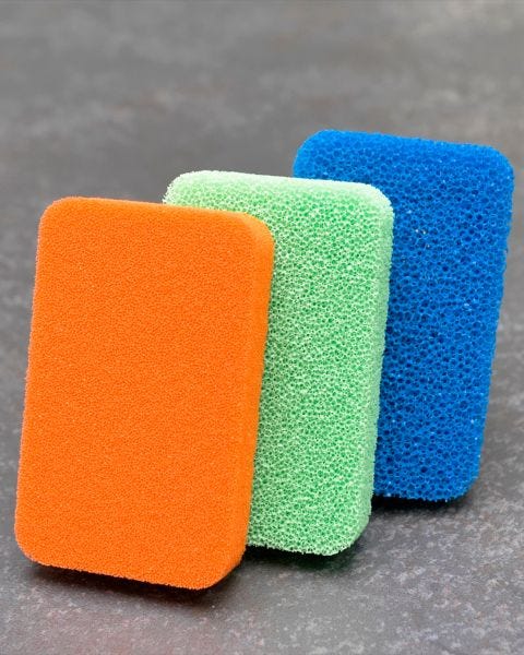 Lot de 3 éponges en mousse de silicone