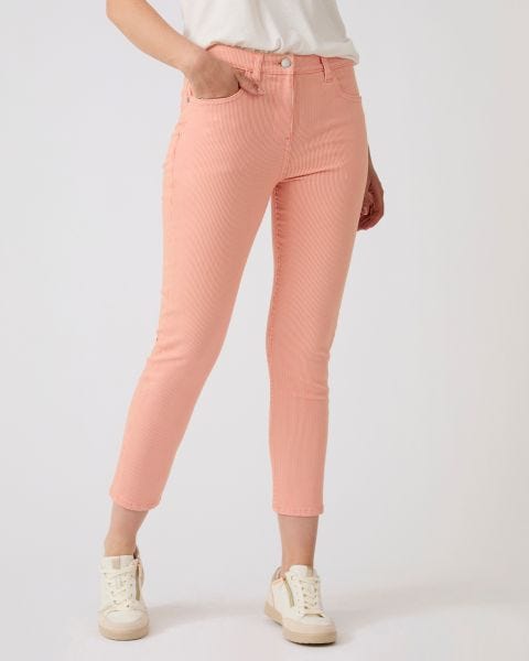 Pantalon 7/8ème rayé