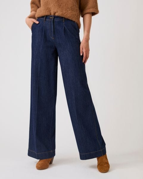 Pantalon denim ample