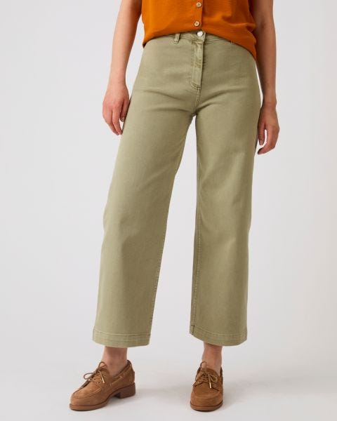 Jean large 7/8ème coloré