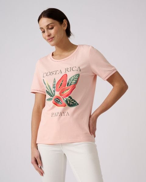 T-shirt motif placé