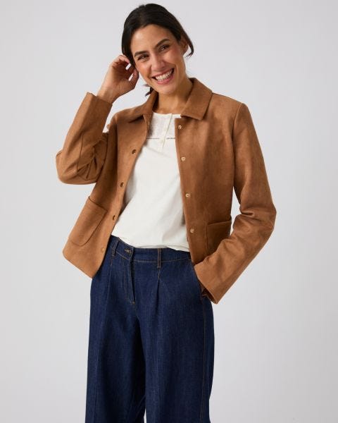 Veste suédine