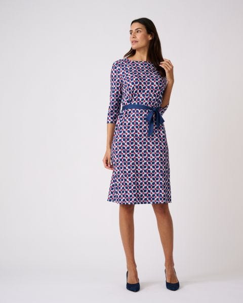 Robe imprimée maille chaude