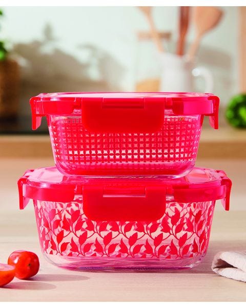 Les 2 plats multiusages en verre