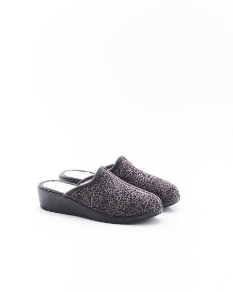Mules compensées Thermolactyl en velours