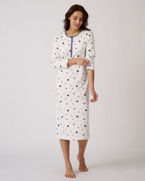 Chemise de nuit Thermolactyl en maille interlock