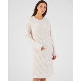 Robe d?�tente en maille c?�tel?�e Thermolactyl - Chemise de nuit - Damart.fr