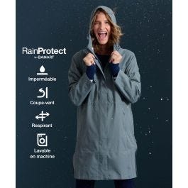 Damart Parka De Printemps Femme Doudoune Longue Damart Manteau