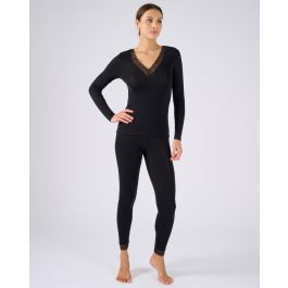 T-shirt dentelle manches longues Thermolactyl Sensitive