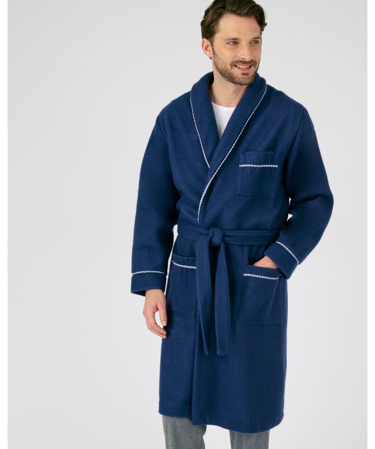 Robe de chambre sales homme en maille courtelle