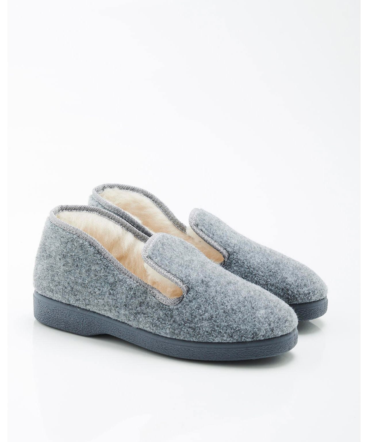 Chaussons à Scratch Effet Jean - Damart - Bleu - Femme - 35.99€ - Kiabi