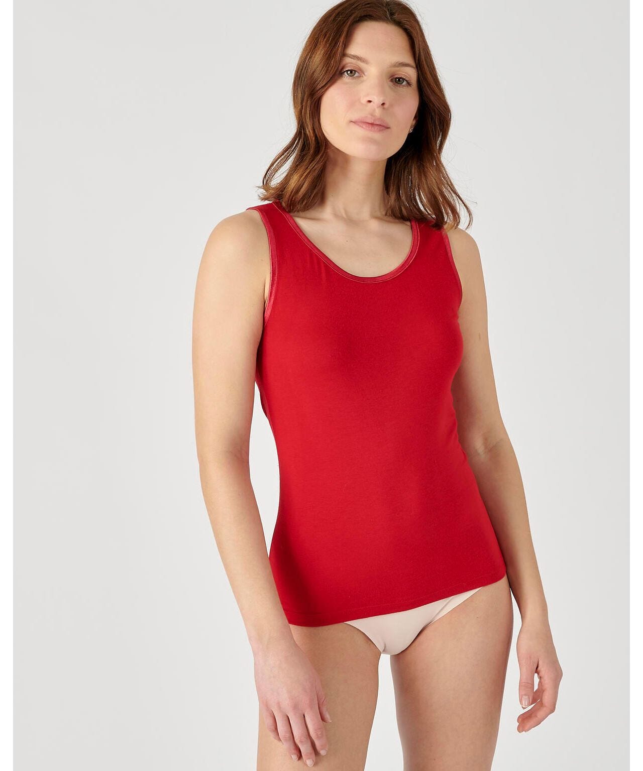 Maillot De Corps Femme Thermique Sans Manches - Débardeur Col Goutte D'eau, Coton/élasthanne, Hiver
