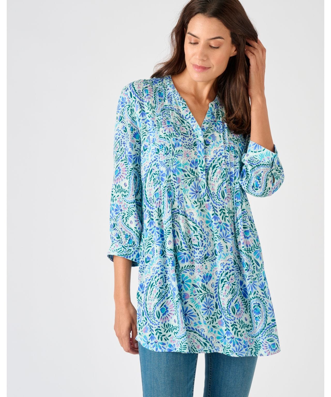 Tunique La Redoute Création 100% Viscose - Taille 34/36, Violette, Neuve Sans étiquettes
