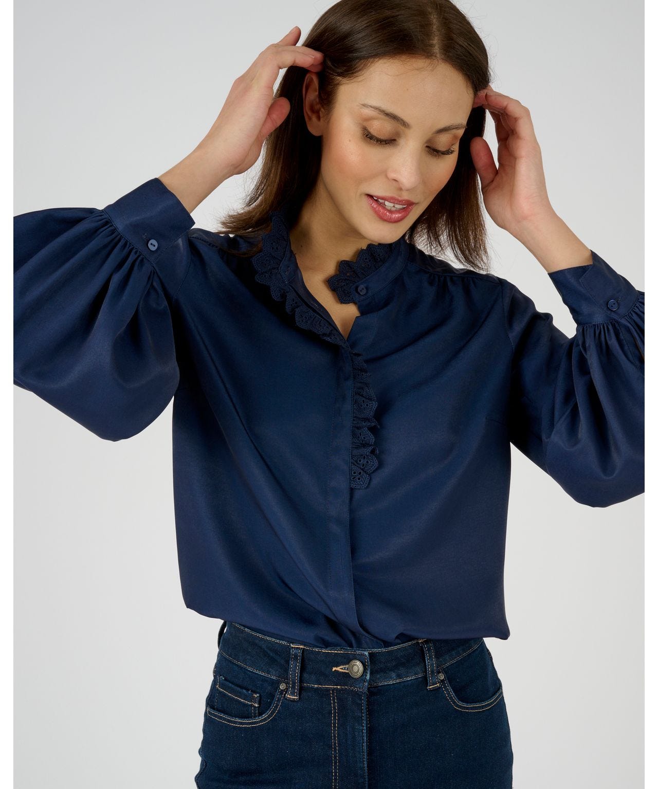 Chemisier, oversize, col de chemise, manches longues | tous les Chemisiers | Chemisiers