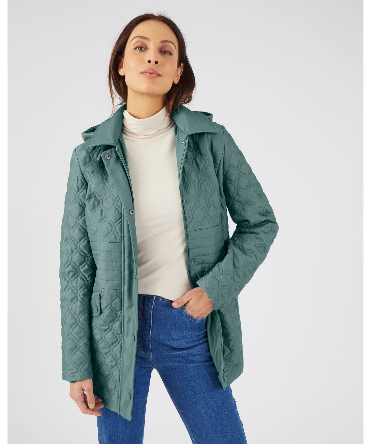 Parka toucher peau de peche Parka Damart