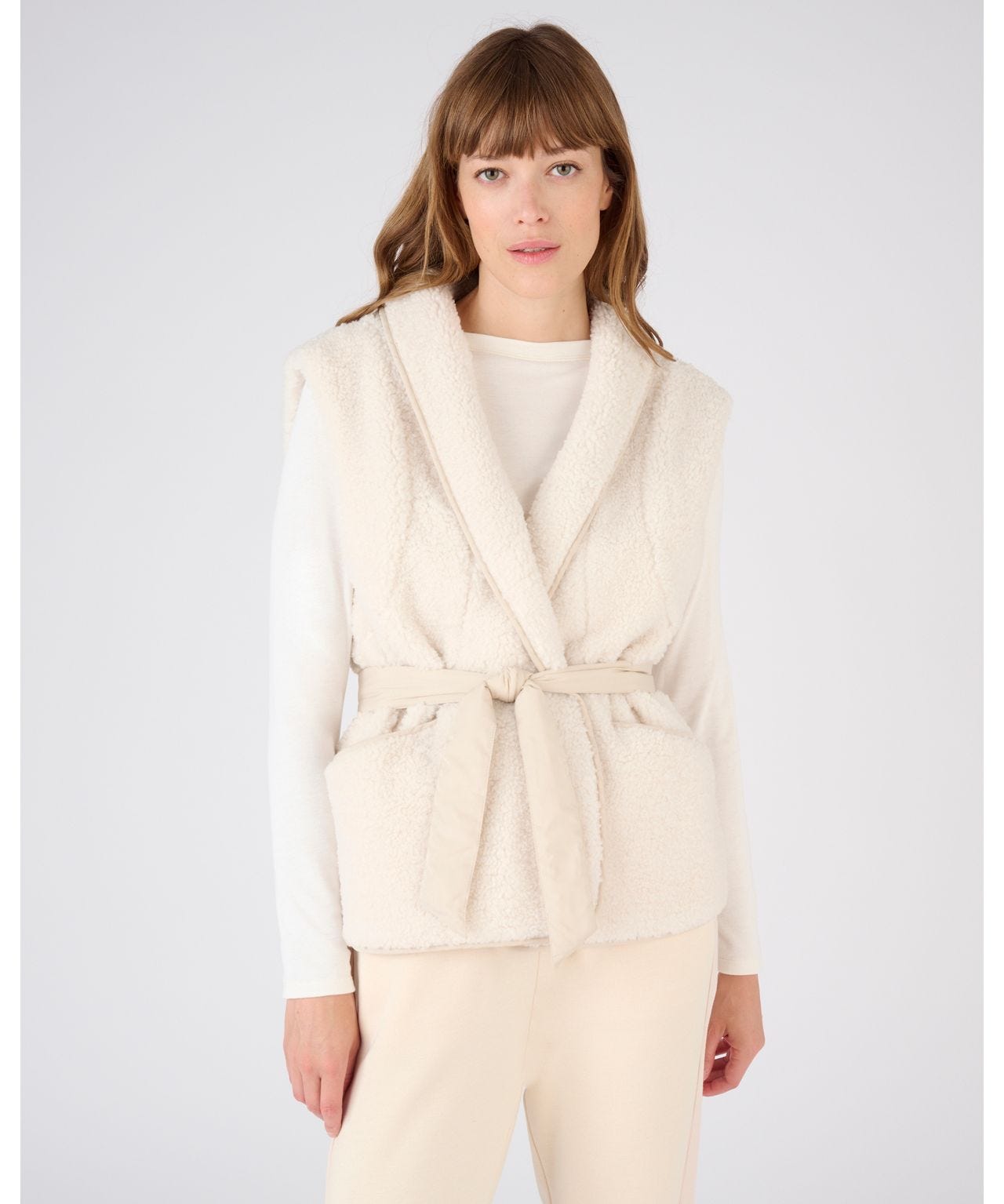 Veste sans manches en maille bouclette Veste Damart