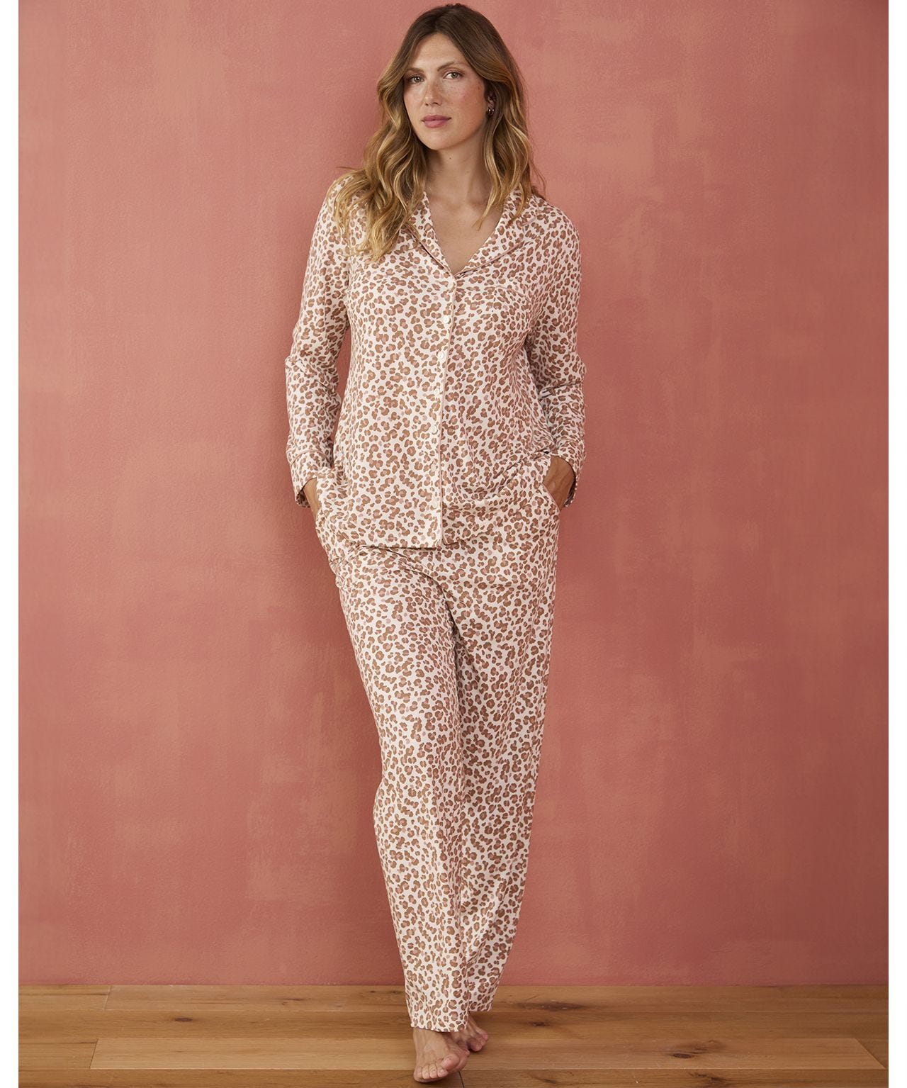 Pyjama Une Pièce Femme Ashford & Brooks - Imprimé Thermique Gaufré, 100% Polyester, Neuf Avec étiquette