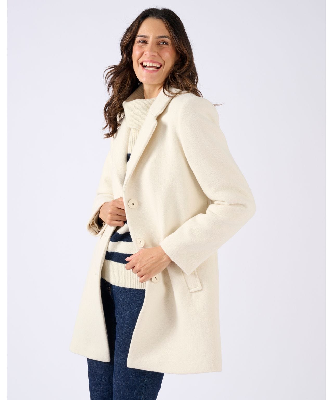 Base Layer Sous Pull Damart Homme Manteau Mélange Laine Thermolactyl - Main Image