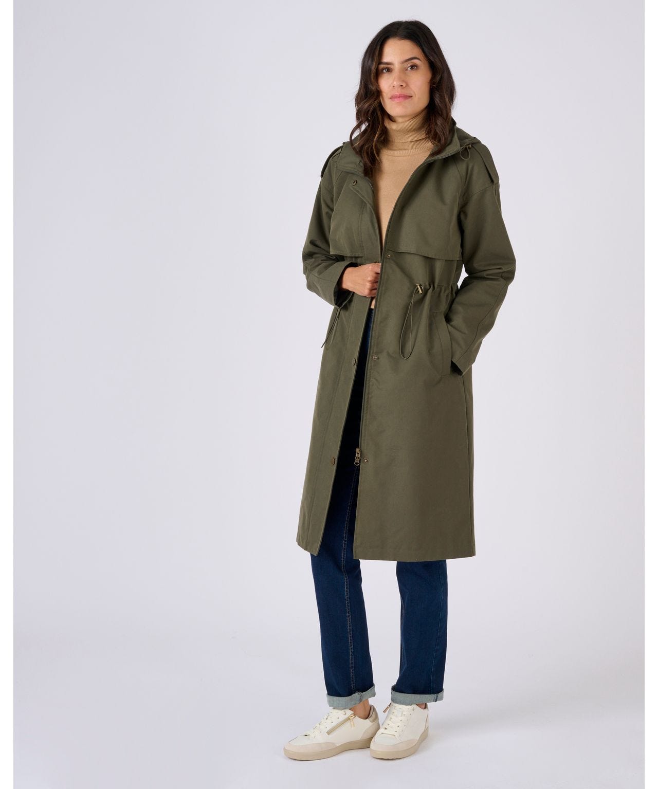 Parka longue esprit trench